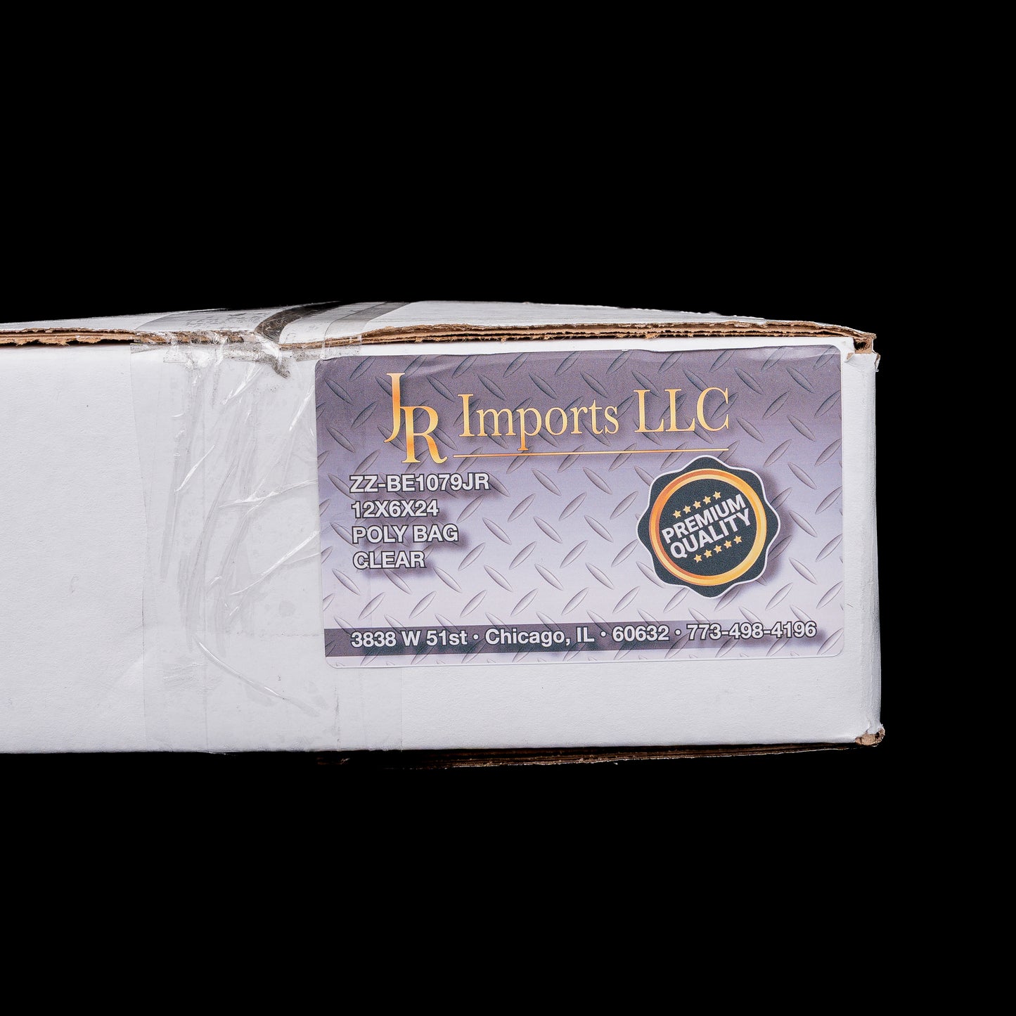 JR Imports Clear Poly Bag 12X6X24 1.0 MIL-500