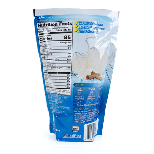 Klass Horchata Aguas Frescas Flavored Drink Mix 18/14.1 oz