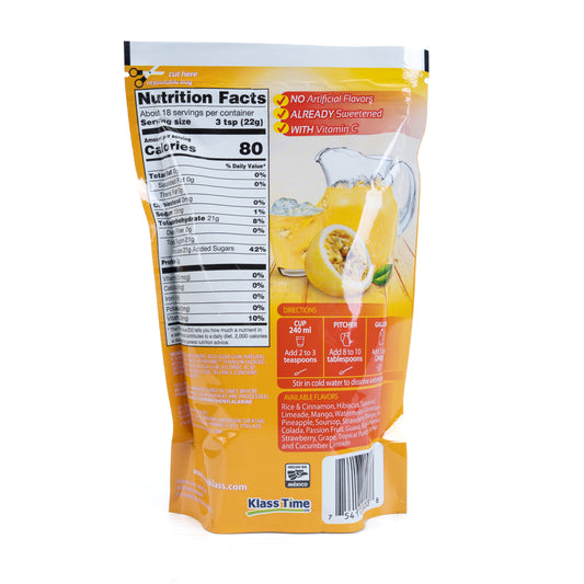 Klass Passion Fruit Aguas Frescas Flavored Drink Mix 18/14.1 oz