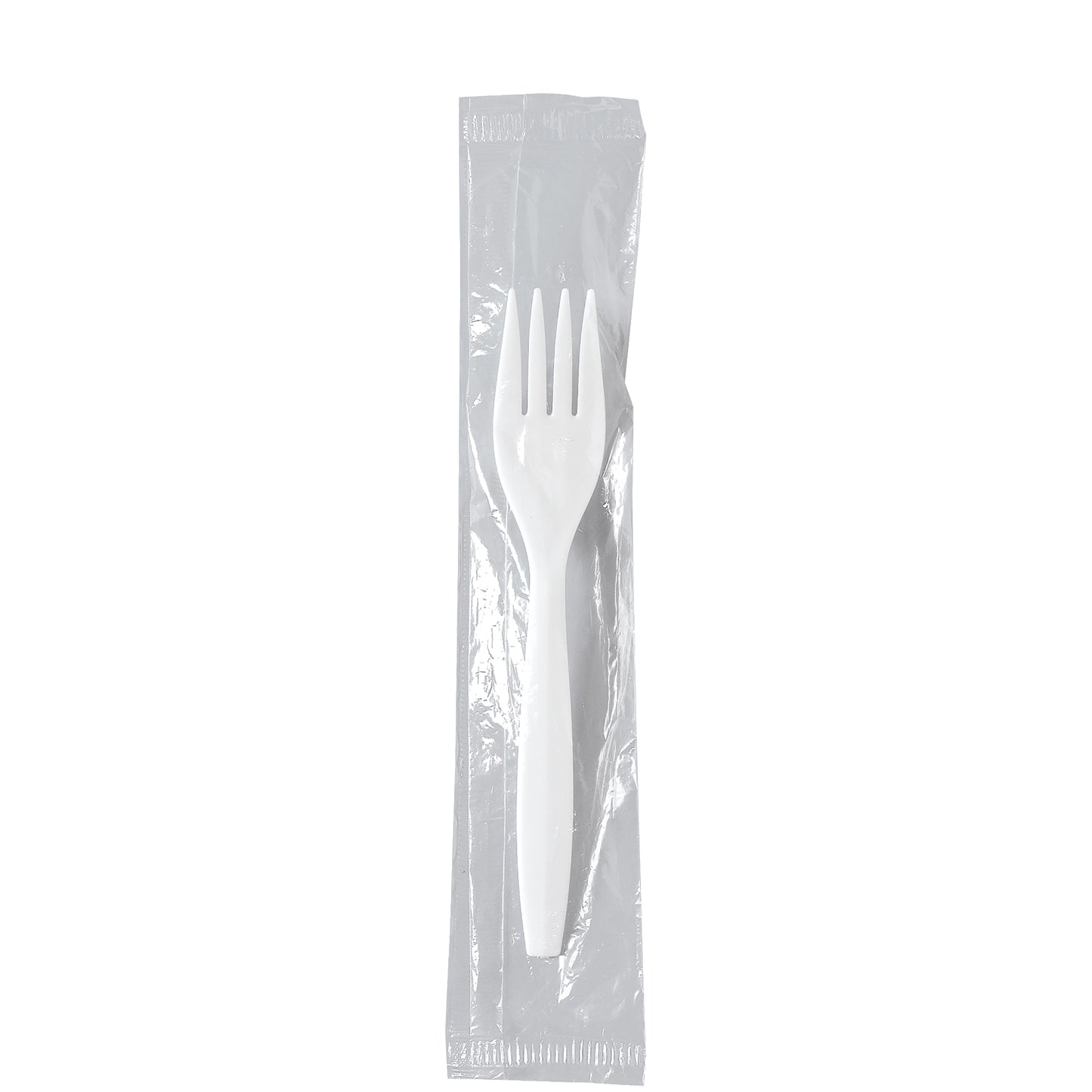 Medium Weight PP Individually Wrapped Fork White(Tenedores Envueltos)-1000