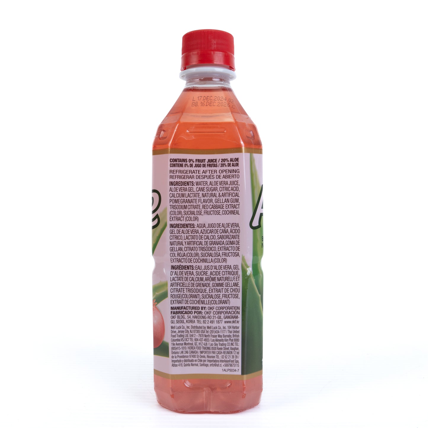 OKF Aloe Pomegranate Flavored Drinks 20/16.9 oz