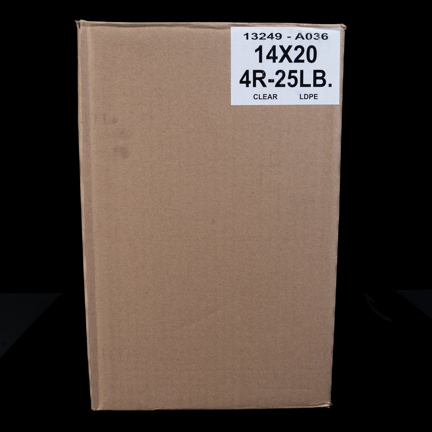 Produce Bag 14X20 Clear LDPE 4/Rolls 25 Lbs