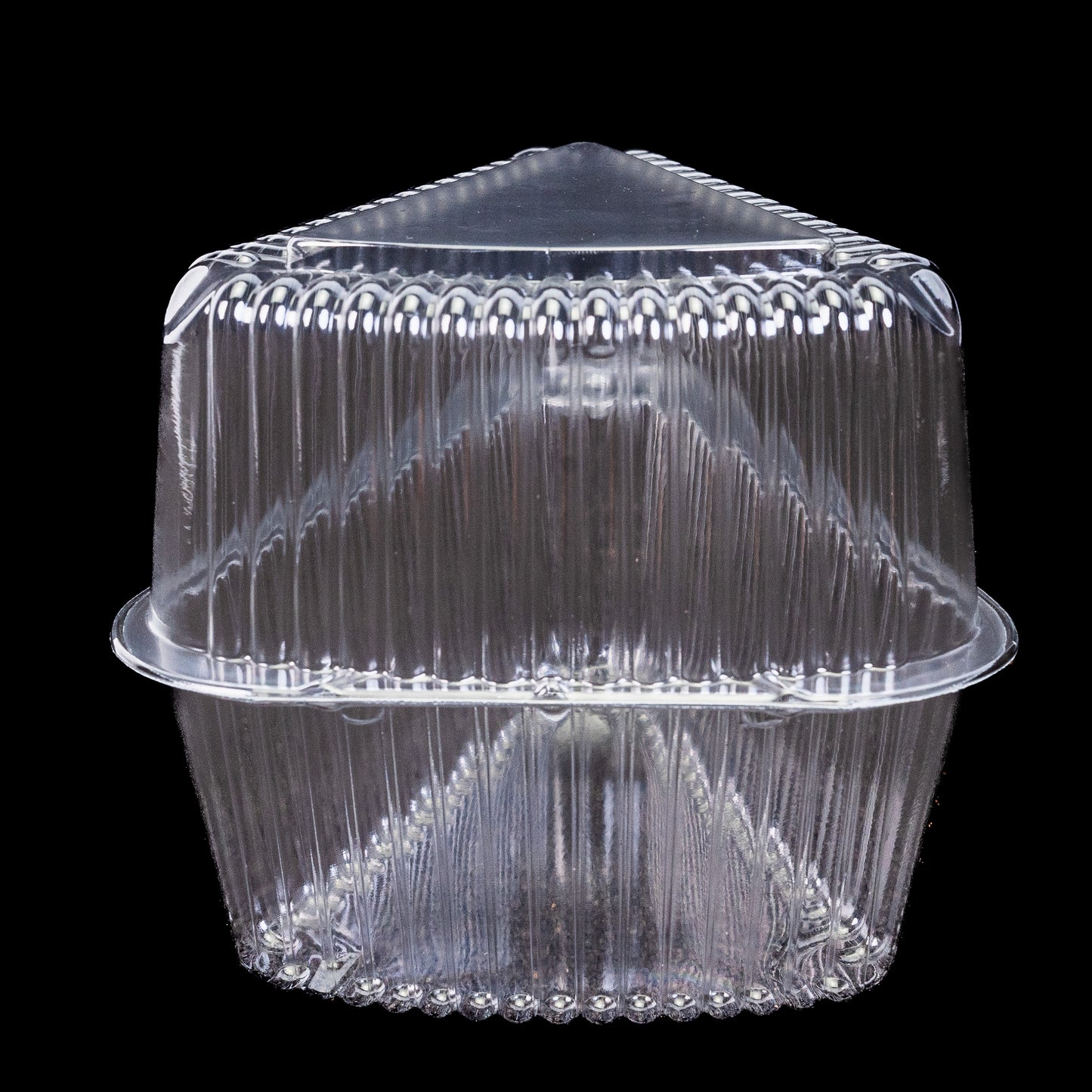Polar Pak Extra Deep Clear Pie Slice Container(Container Para Flan Alto)300