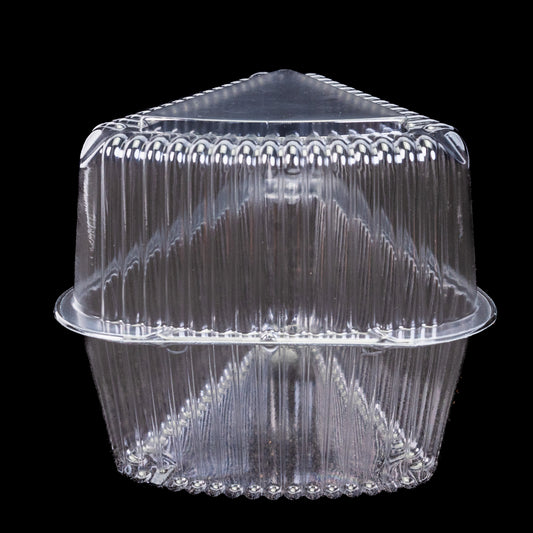 Choice Extra Deep Clear Pie Slice Container(Container Para Flan Alto) 300