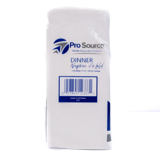 ProSource Dinner Napkin 1/4 Fold 17X17 1 Ply(3000)