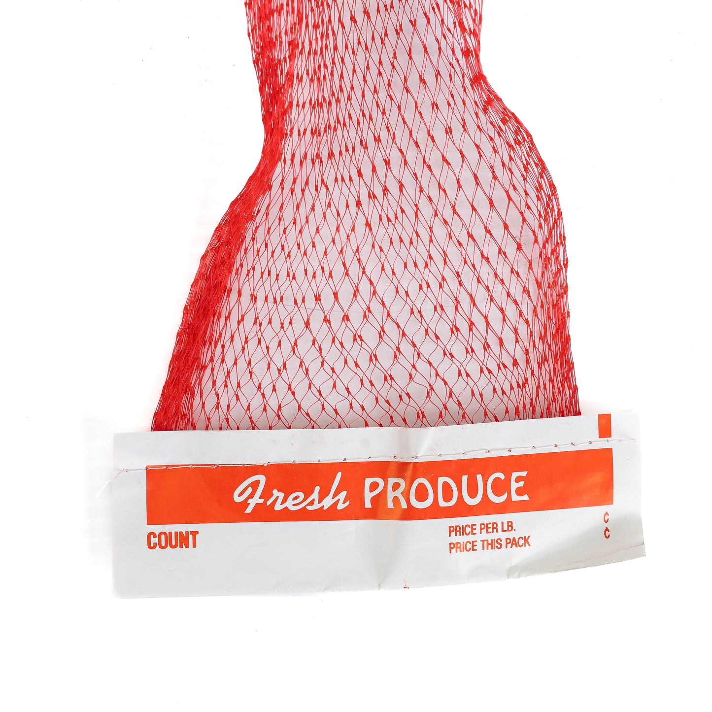 Red Fresh Produce Mesh Bag (Redes Rojas Con Etiqueta)