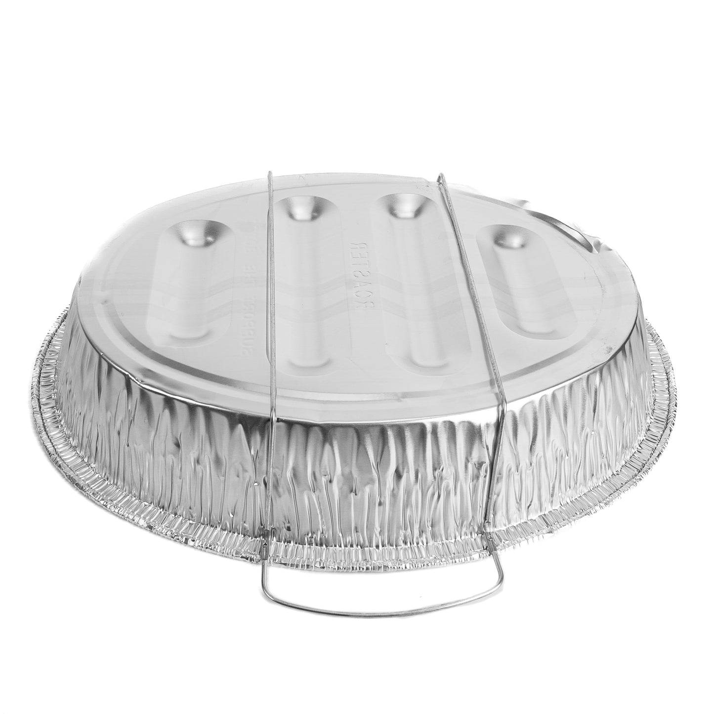 Roaster King Oval Aluminum Foil Pan with Handles(Charola Alum Ovalada Con Orejas)