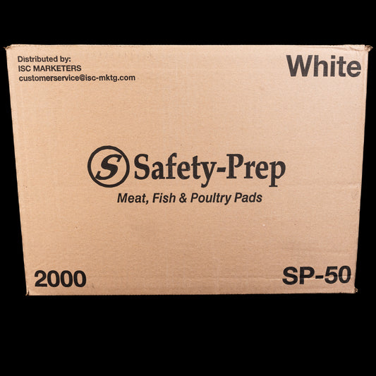 Safety Prep Meat, Poultry, & Fish White Pads (Pamper Para Carne)
