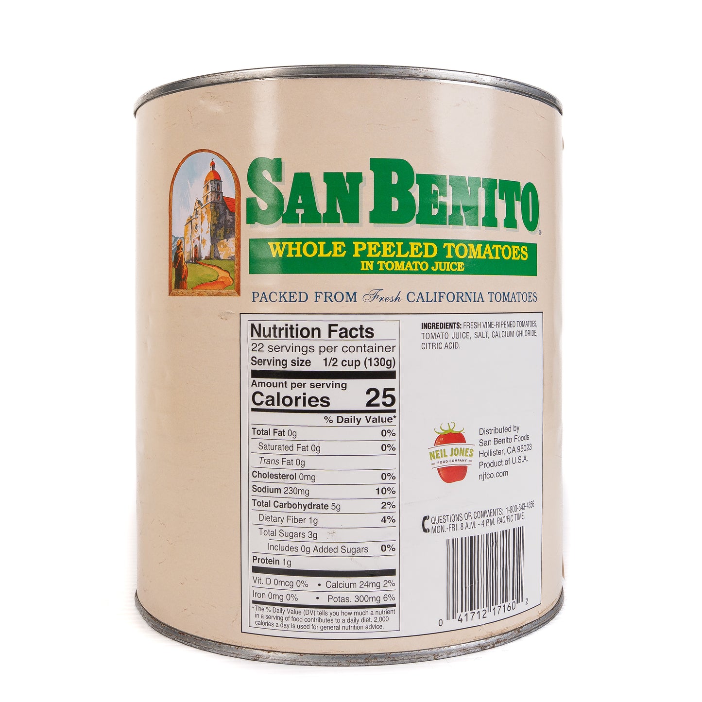 San Benito Whole Peeled Tomatos In Juice