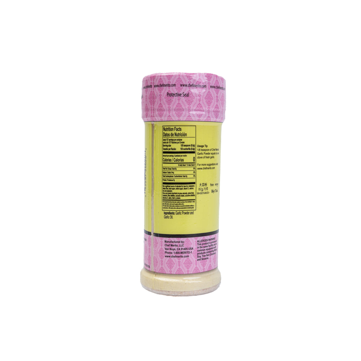 Chef Merito Granulated Garlic Powder 12/3.5oz