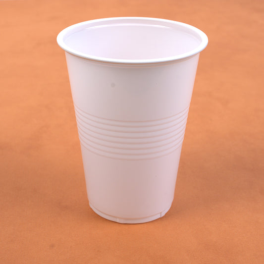 Basic Home White Plastic Cups 16oz (Vaso De Colores Blanco)