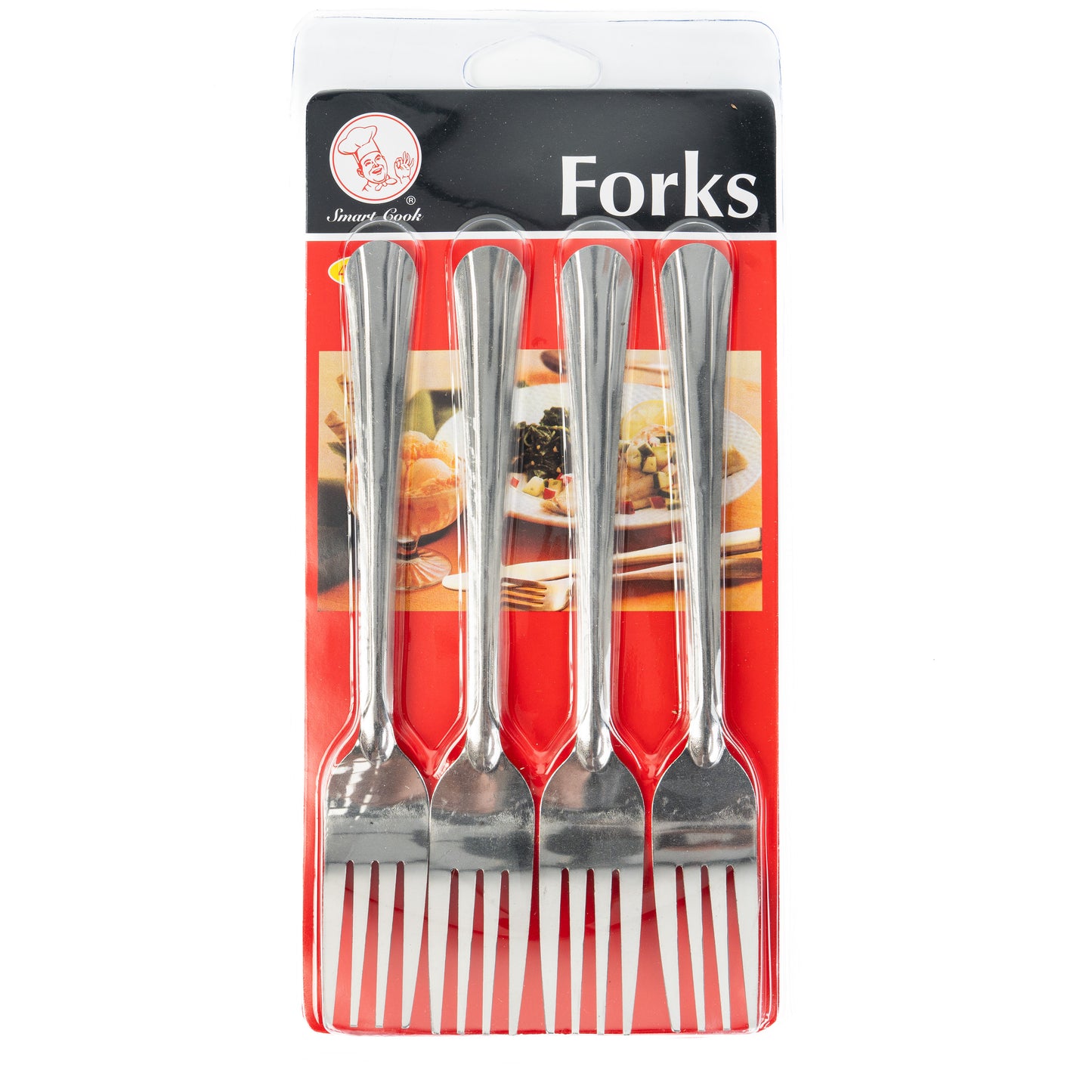 Smart Cook 4pc Dinner Forks Stainless Steel(Tenedores)