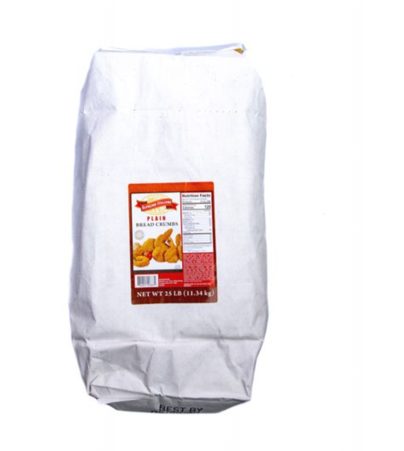 Supremo Italiano Bread Crumbs Plain 25LBS (Pan Molido)