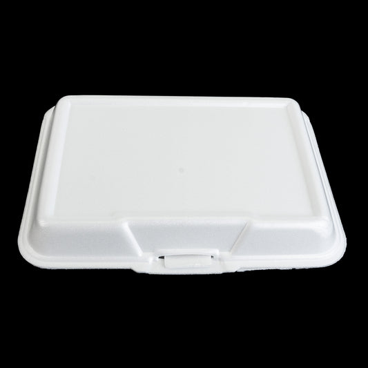 White Foam Take Out Container with Perforated Hinged Lid 205 (Ecopax)-200