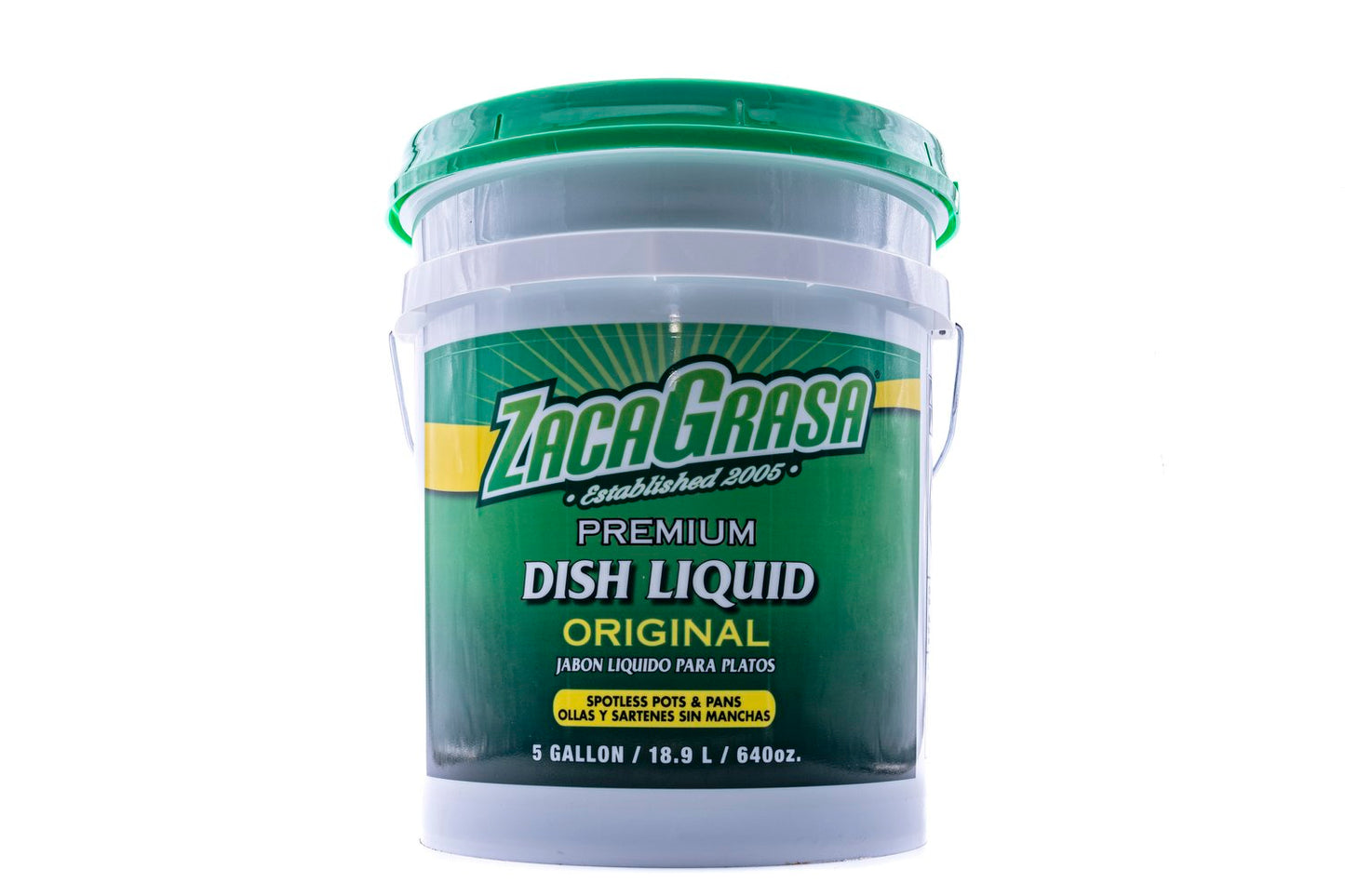 Zacagrasa Dishwashing Liquid Jabon Para Trastes (5 Gallons /Cubeta)