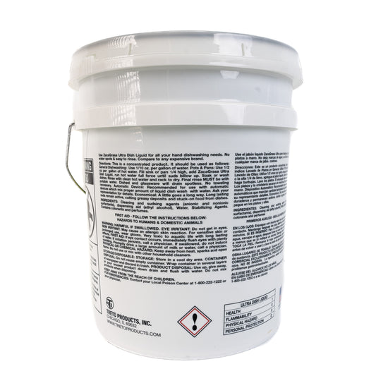 Zacagrasa Ultra Dish Liquid Jabon Para Trastes (5 Gallons /Cubeta)