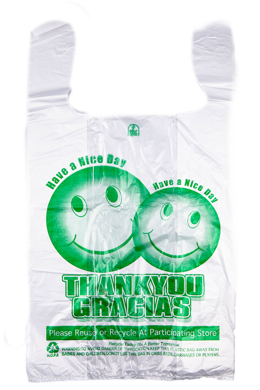 Bolsas Plasticas 1/6 Clear (Thank You 1/6 Clear Tshirt Bags) 700