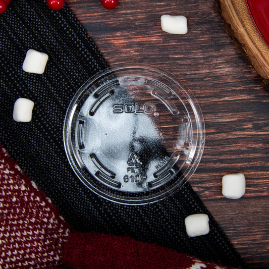 Dart 10oz PET Plastic Non-Vented Lid Clear 610TP-1000