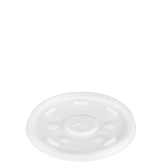 Dart 12-24oz Plastic Straw-Slotted Lid Translucent 16SL-1000