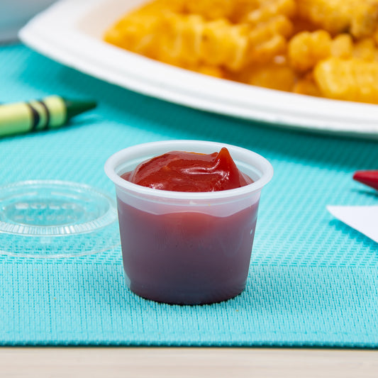 1 oz  Plastic Portion Container - Translucent(Container 1 oz)-2500