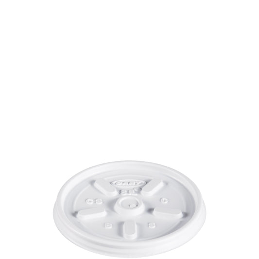 Dart 8oz HIPS Plastic Vented Lid Translucent 8JL-1000