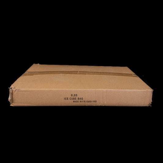 8 Lbs CLear Plastic Ice Bag With Ice Print 500/cs