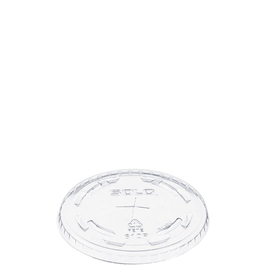 Dart 9-10oz PET Plastic Straw Slotted Lid Clear 610TS-1000