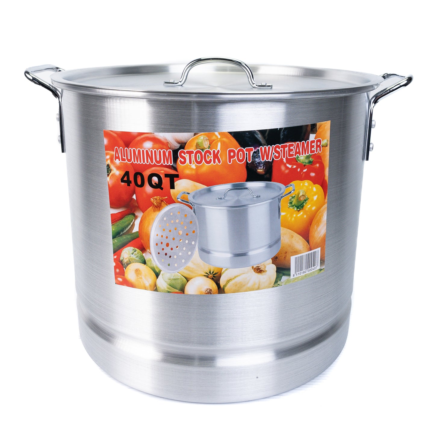 Aluminum Stock Pot w/Steamer 20\24\32\40\52 QT 5PC