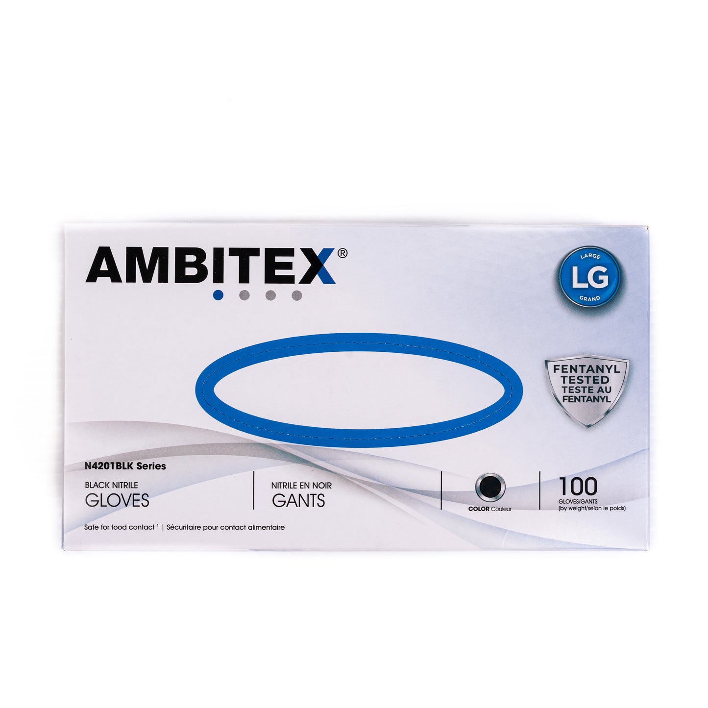 Ambitex Black Nitrile Gloves Guantes Negros