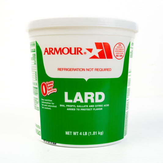 Armour Lard Manteca 4lbs/12pack