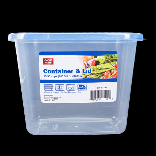Plastic Food Container Xtralarge 108 Fl Oz Tupper Azul