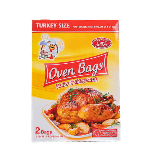 Big Chef Oven Bags Turkey size 19" x 23 1/2" 18ct