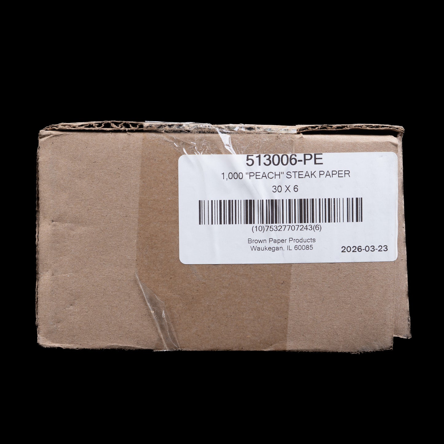 Brown Paper Goods Peach Steak Paper 6X30/ 1000 sheets 513006-PE
