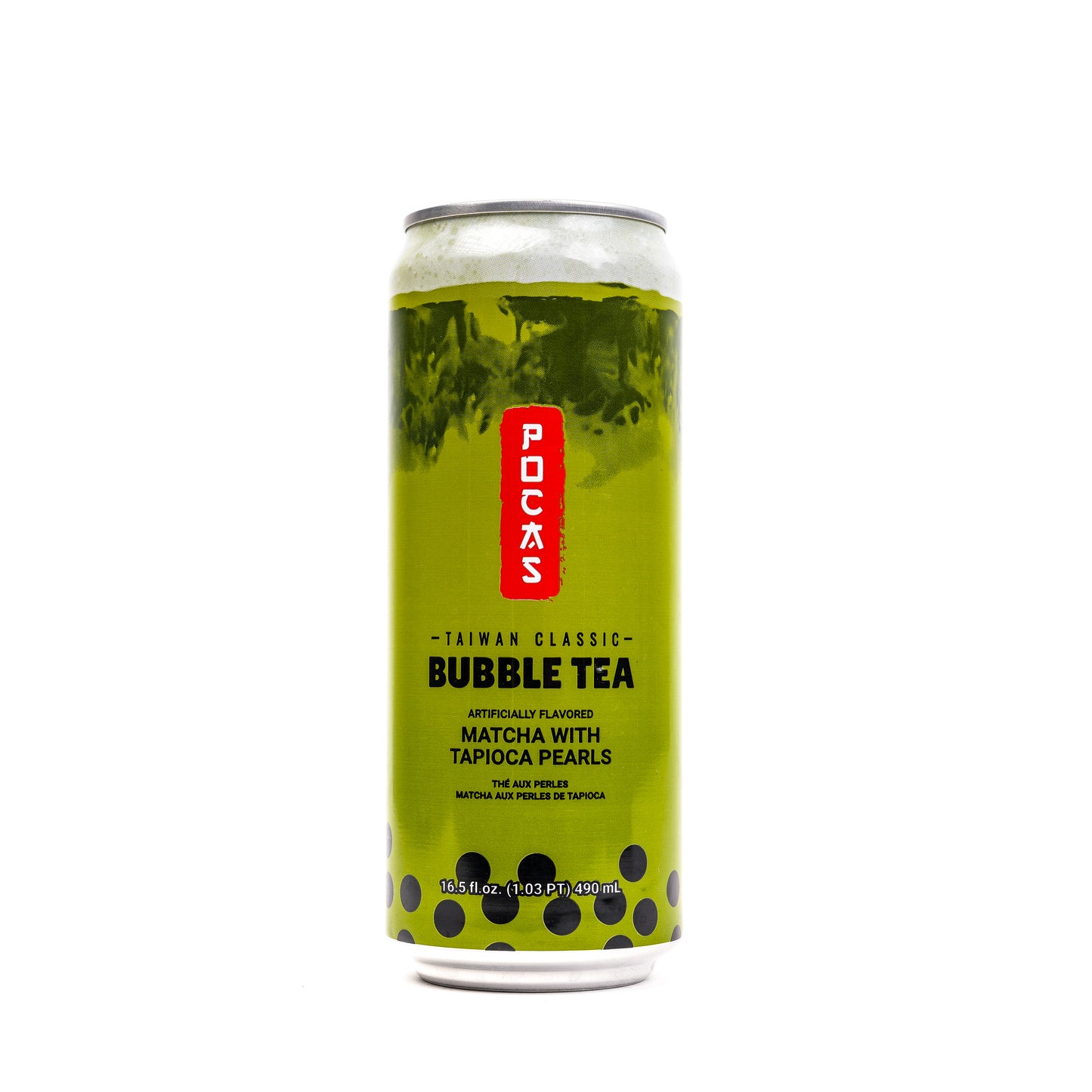 POCAS Bubble Tea Matcha Tapioca Pearls 24/490ml