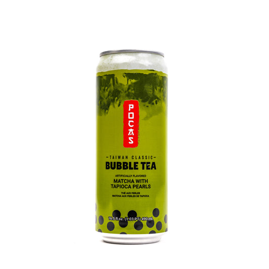 POCAS Bubble Tea Matcha Tapioca Pearls 24/490ml