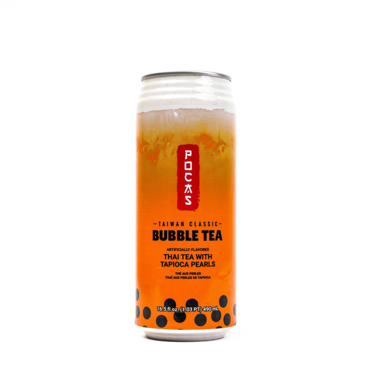 POCAS Bubble Tea Thai Tea Tapioca Pearls 24/490ml
