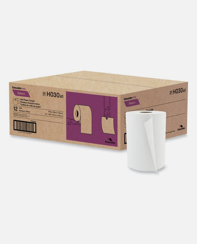 White Roll Towel 6rls Cascades
