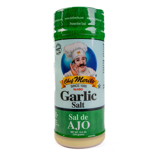 Chef Merito Garlic Salt Sal De Ajo 12/12.5 OZ