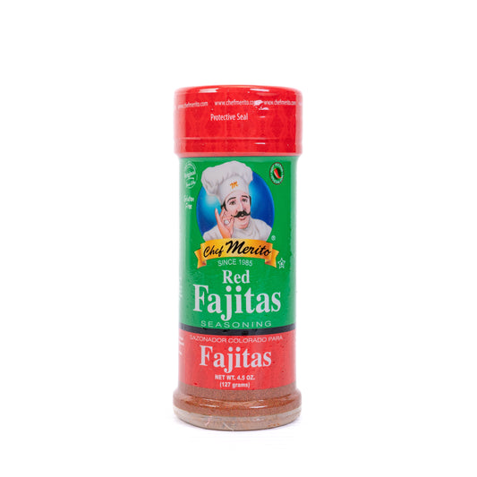 Chef Merito Red Fajitas Seasoning 12/4.5oz