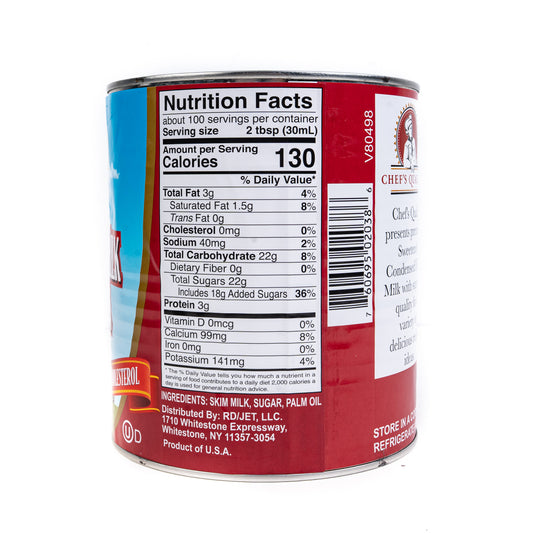 Chef's Quality Sweetned Condensed Milk 8Lbs 12 oz