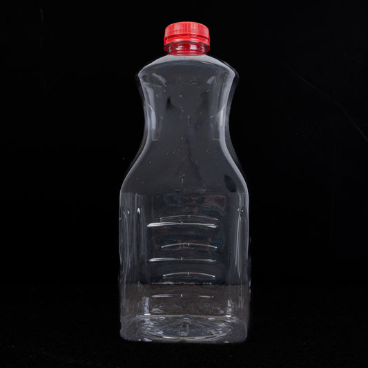 Clear Plastic Square Juice Bottle 64oz 40ct