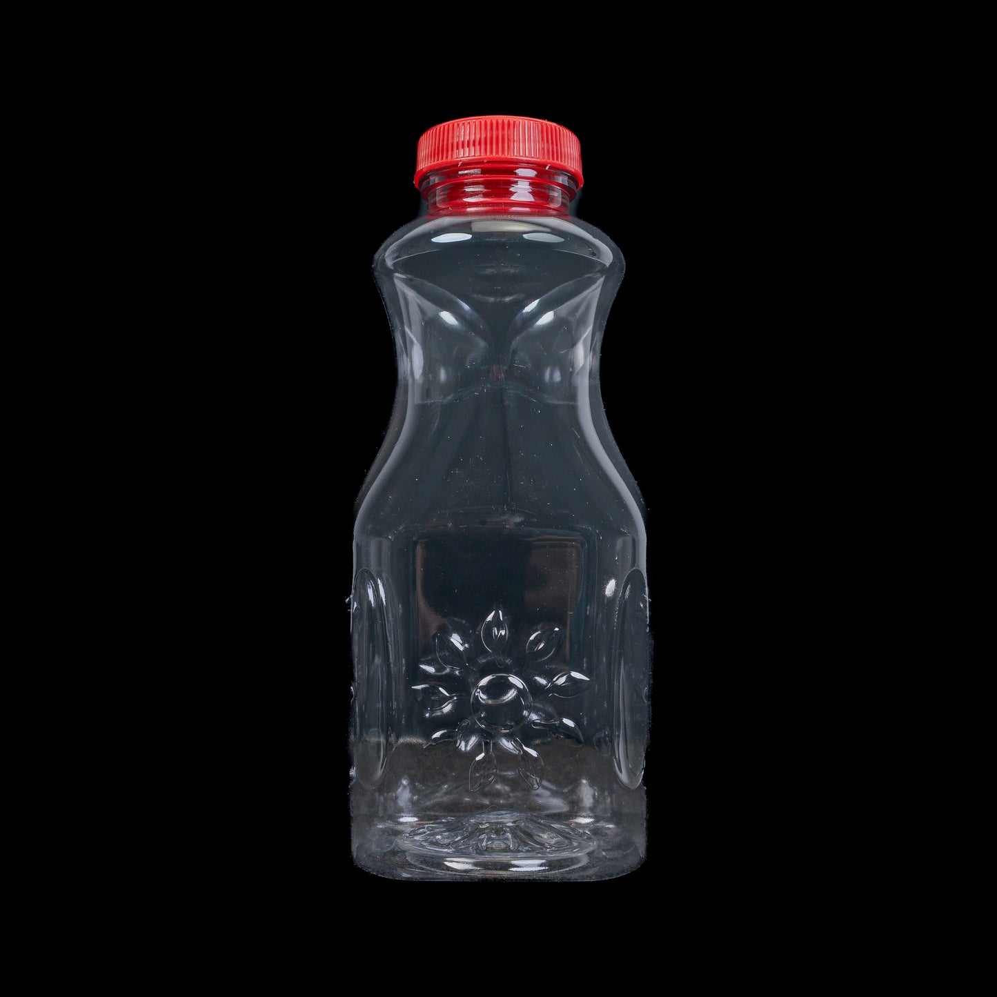 Clear Plastic Square Juice Bottle 16oz 168ct