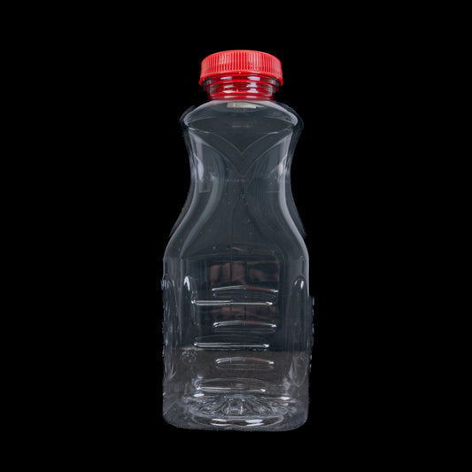Clear Plastic Square Juice Bottle 16oz 168ct