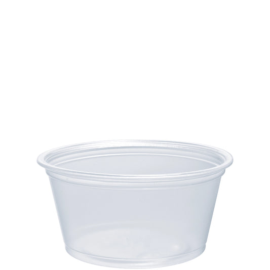 1.5-2.5 oz PET Plastic Soufflé Cup Clear (Container 2 oz)-2500