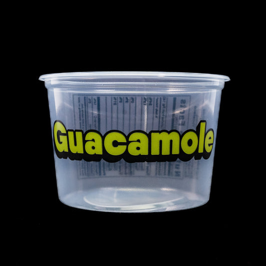 Deli Container Guacamole Print Placon Clear 16 oz 500