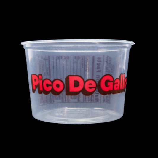 Deli Container Pico De Gallo Print Placon 16 oz 500