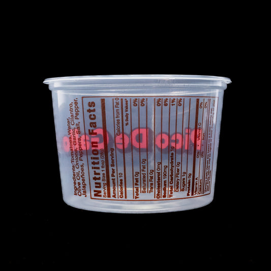 Deli Container Pico De Gallo Print Placon 16 oz 500