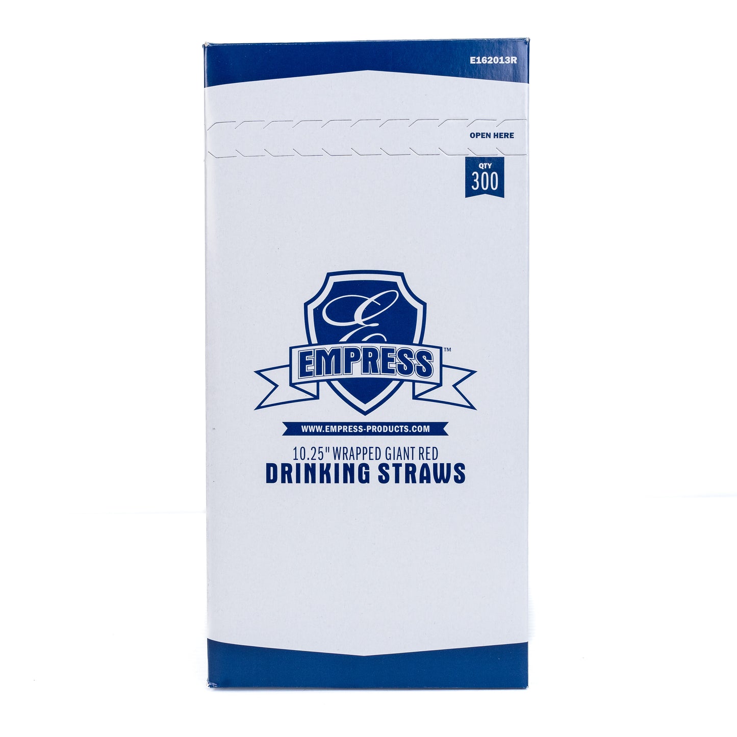 Empress 10.25in Wrapped Giant Red Drinking Straws(Popotes Giant)