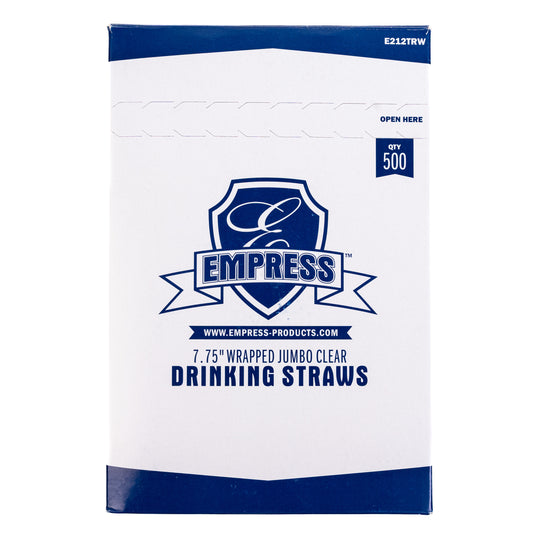 Empress Jumbo Wrapped Drinking Straws (Popotes Jumbo)
