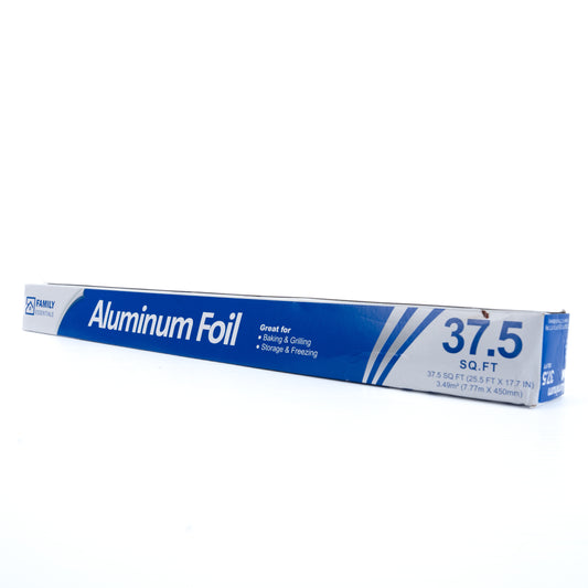 Family Essentials Aluminum Foil Roll 37.5 sq ft